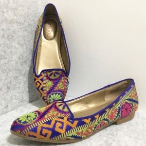 Me Too Bailey Colorful Flats Size 9M